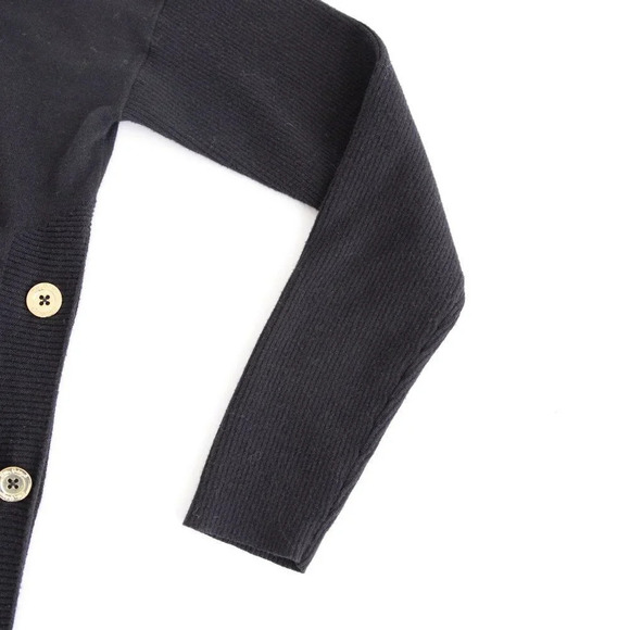 Lilly Pulitzer Black Ramona Pullover Lightweight Sweater 68% Cotton Fringe Med - Picture 6 of 13